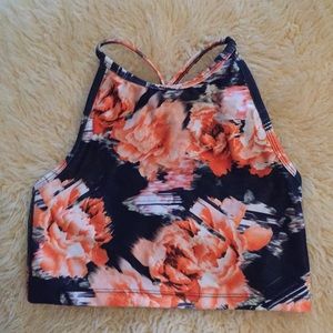 Betsey Johnson athletic sports bra/crop top